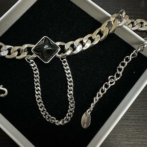 Special Black Charm Adjustable Chain Chocker/ designer brand OCTO VITA